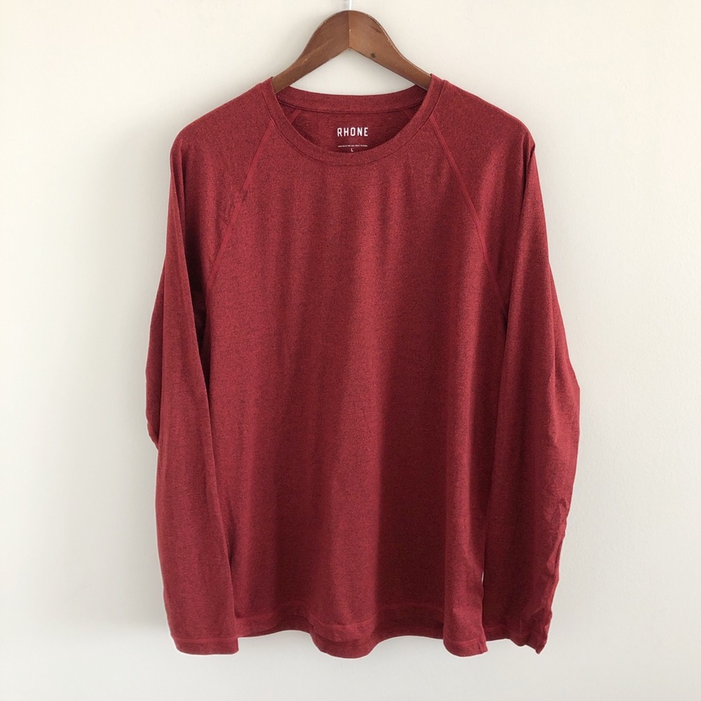 Rhone Red Long Sleeve Active Top L